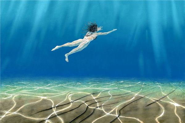 What does it mean to swim naked in the water in a dream?