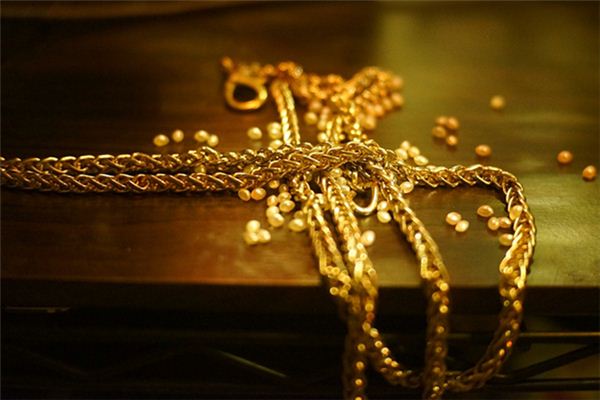 What is the meaning and symbolism of picking up gold jewelry in your dream?